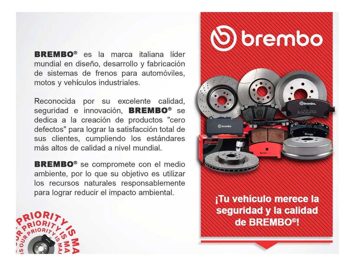 Balatas Cerámicas Nissan Platina Renault Clio 02 Al 10 Brembo