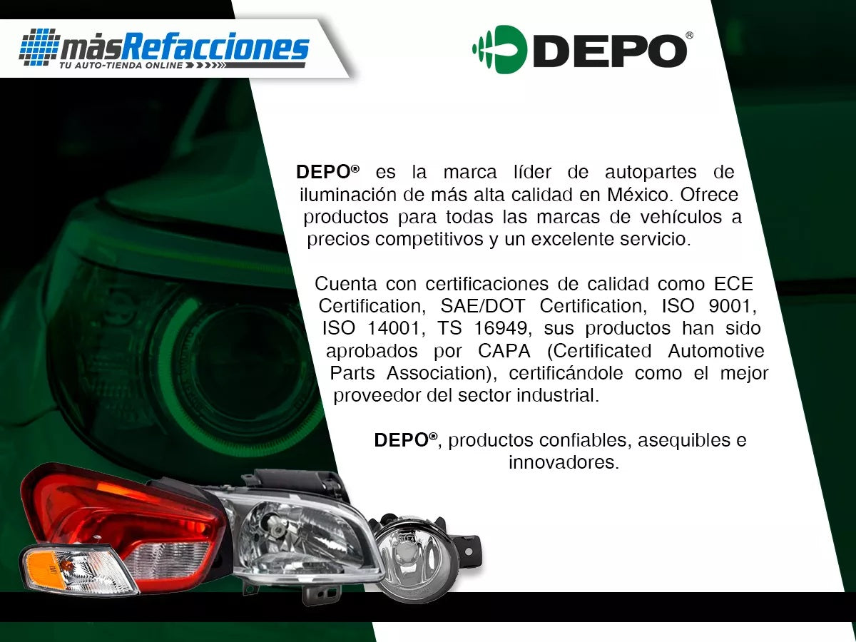 Par Juego Faros Nissan Platina 2002 - 2010 Depo Sxc