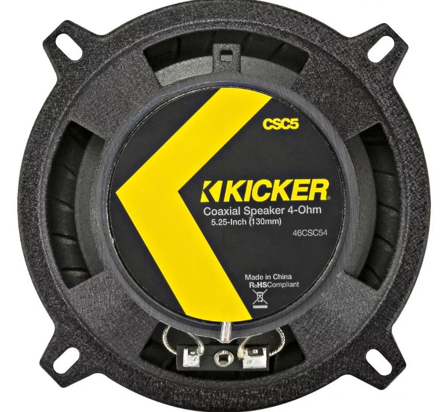 Bocinas Kicker 5.25 Pulgadas 46csc54 Csc5 2 Vias 225w Max Color Negro