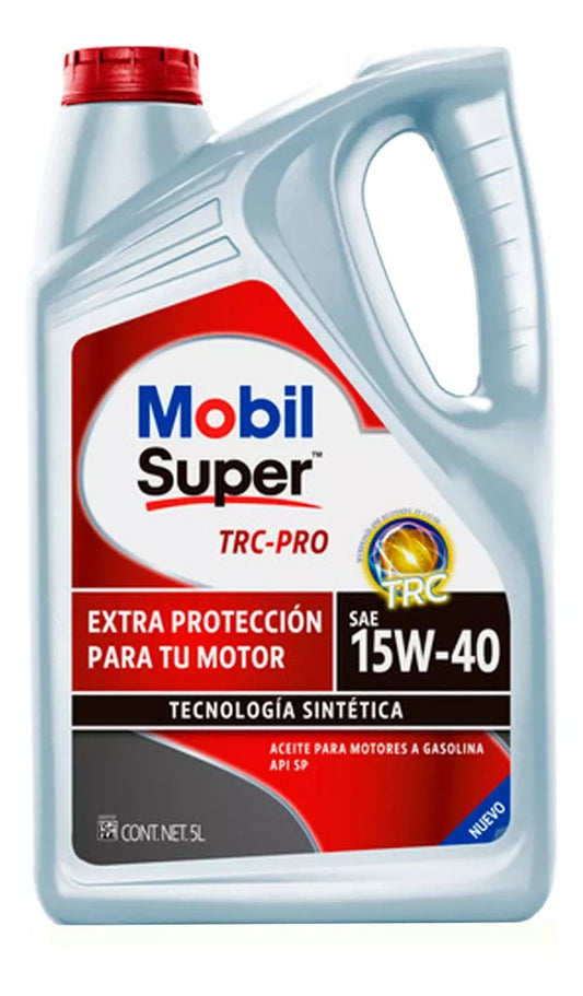 Aceite Mobil Super Trc-pro 15w-40 PLATINA O CLIO 1.6 (RECOMENDADO PARA MOTOR)