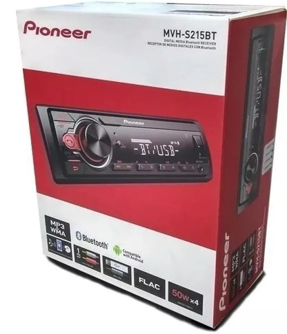 Autoestéreo para auto Pioneer MVH S215BT con USB y bluetooth